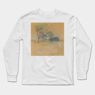 House and Tree by John Henry Twachtman Long Sleeve T-Shirt